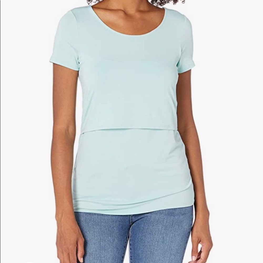 Lot of 2 EUC motherhood short sleeve nursing shirts